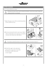 Preview for 21 page of NAMCO FLOORWASH 1000 Battery Manual Of Use And Maintenance