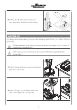 Preview for 22 page of NAMCO FLOORWASH 1000 Battery Manual Of Use And Maintenance