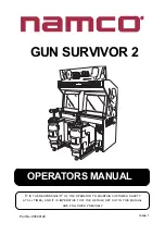 Предварительный просмотр 2 страницы NAMCO GUN SURVIVOR 2 Operator'S Manual