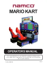 NAMCO MARIO KART Owner'S Manual предпросмотр