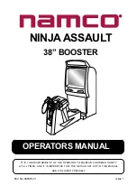 Preview for 2 page of NAMCO NINJA ASSAULT Operator'S Manual