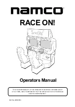NAMCO Race on! Operator'S Manual preview