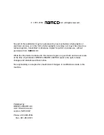 Предварительный просмотр 2 страницы NAMCO Ridge Racer 2 Operator'S Manual