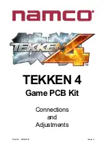 Предварительный просмотр 1 страницы NAMCO TEKKEN 4 Connections And Ajustments