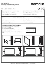 Preview for 2 page of Namron PANELOVN 400W Instruction Manual