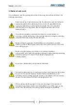 Preview for 6 page of NAMYSLO EASY FLOW Instructions Manual