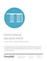 Preview for 1 page of NanaWall HSW75 Owner'S Manual