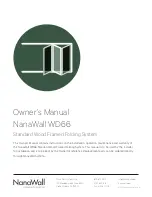 NanaWall WD66 Owner'S Manual preview