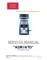 Preview for 1 page of N&W Global Vending KORI NTO FB Service Manual