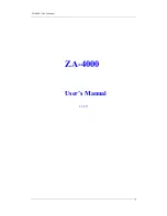 Preview for 1 page of Nanjing Z-com Wireless ZA-4000 User Manual