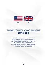 Preview for 2 page of NANO HUB BORA 250 User And Maintenance Manual