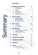 Preview for 4 page of NANO HUB BORA 250 User And Maintenance Manual