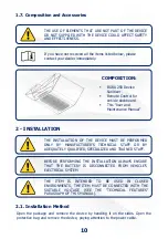 Preview for 10 page of NANO HUB BORA 250 User And Maintenance Manual