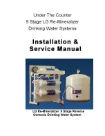 Nano Soft Water 9 Stage LG Re-Mineralizer Installation & Service Manual preview