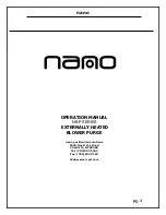 NANO NBP Series Operation Manual preview