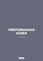 NANO PERFORMANCE MIXER Quick Manual preview