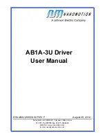 Preview for 1 page of Nanomotion AB1A-3U User Manual