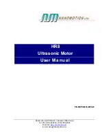 Nanomotion HR8 User Manual preview