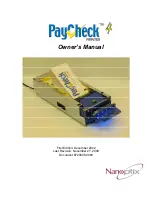 Nanoptix PayCheck 4 Owner'S Manual preview