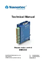 NANOTEC SMCI33 Technical Manual preview