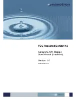 Nanotron Technologies nanoLOC AVR Module User Manual preview