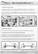 Preview for 6 page of Nanoxia CoolForce 1 Manual