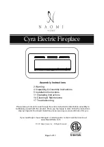 Naomi Home Cyra Assembly Instructions Manual preview