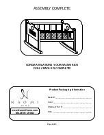 Preview for 6 page of Naomi Kids Doll Cradle Assembly Instructions Manual