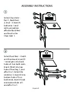 Preview for 4 page of Naomi Kids Doll High Chair Assembly Instructions Manual