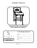 Preview for 7 page of Naomi Kids Doll High Chair Assembly Instructions Manual