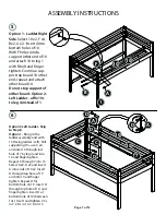 Предварительный просмотр 7 страницы Naomi Kids Low Loft Bed with Ladder Assembly Instructions Manual