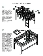 Предварительный просмотр 8 страницы Naomi Kids Low Loft Bed with Ladder Assembly Instructions Manual