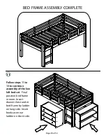 Предварительный просмотр 10 страницы Naomi Kids Low Loft Bed with Ladder Assembly Instructions Manual