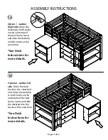 Предварительный просмотр 11 страницы Naomi Kids Low Loft Bed with Ladder Assembly Instructions Manual