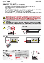 Предварительный просмотр 35 страницы Naos Quasar Instructions For Use Manual