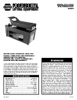 Napa 791-1250 A Operating Manual & Parts List предпросмотр