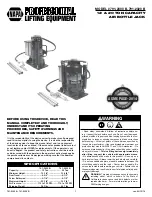 Napa 791-2300 B Operating Manual & Parts List preview