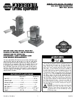 Napa 791-6010 A Operating Manual & Parts List preview