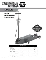 Napa 791-6620 E Operating Manual & Parts List preview