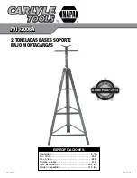 Preview for 5 page of Napa Carlyle Tools 791-2006A Operating Manual