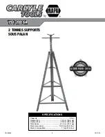 Preview for 9 page of Napa Carlyle Tools 791-2006A Operating Manual