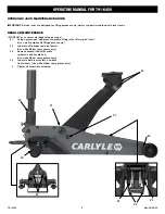 Preview for 4 page of Napa Carlyle Tools 791-6450 Operating Manual