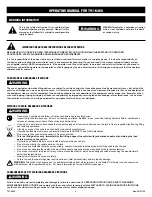 Preview for 2 page of Napa Carlyle Tools 791-6460 Operating Manual