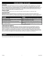 Preview for 5 page of Napa Carlyle Tools 791-6460 Operating Manual