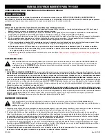 Preview for 9 page of Napa Carlyle Tools 791-6460 Operating Manual