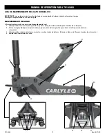 Preview for 11 page of Napa Carlyle Tools 791-6460 Operating Manual