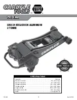 Preview for 12 page of Napa Carlyle Tools 791-6460 Operating Manual