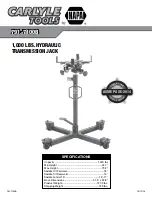 Preview for 1 page of Napa Carlyle Tools 791-7100B Operating Manual