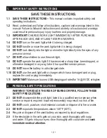 Preview for 2 page of Napa CARLYLE TOOLS CL960 Owner'S Manual