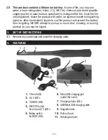 Preview for 3 page of Napa CARLYLE TOOLS CL960 Owner'S Manual